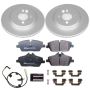 PowerStop ESK6066 Genuine Geomet Coated Rotors, ECE-R90 Brake Pads + Hardware Kit