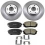 PowerStop KOE6982 OE Stock Replacement Low-Dust Ceramic Brake Pad and Rotor Kit