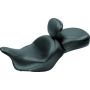 Mustang Motorcycle 79635 Mustang 09-13 Kawasaki Vulcan 1700 Classic Std Touring 1PC Seat w/Driver Backrest - Black