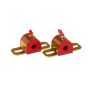 Prothane 19-1150 Universal Greasable Sway Bar Bushings - 1/2in - Type A Bracket - Red