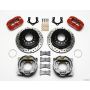 Wilwood 140-11386-DR Dynapro Low-Profile 11.00in P-Brake Kit Drill-Red Mopar/Dana 2.50in Off w/Snap Ring Brng