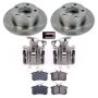PowerStop KCOE515 OE Stock Replacement Low-Dust Ceramic Brake Pad, Rotor and Caliper Kit