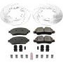 PowerStop K7149 Z23 Daily Driver Carbon-Fiber Ceramic Brake Pad and Drilled & Slotted Rotor Kit