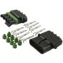 ALLSTAR PERFORMANCE ALL76268 4-Wire Weather Pack Connector Kit Flat