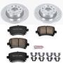 PowerStop K5666 Z23 Daily Driver Carbon-Fiber Ceramic Brake Pad and Drilled & Slotted Rotor Kit