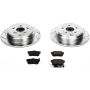 PowerStop K3098 Z23 Daily Driver Carbon-Fiber Ceramic Brake Pad and Drilled & Slotted Rotor Kit