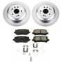 PowerStop CRK6953 Genuine Geomet Coated Rotor and Low-Dust Ceramic Brake Pad Kit
