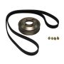 CRP PRODUCTS PKW0002 Rein Automotive Aluminum Water Pump Pulley and Belt Kit.