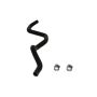 CRP PRODUCTS PSH0397 Rein OE Quality Power Steering Return Rubber Hose w/ Clamps