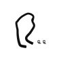 CRP PRODUCTS PSH0509 Rein OE Quality Power Steering Return Rubber Hose w/ Clamps