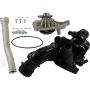 CRP PRODUCTS WPU0521 Rein Premium Quality Upgrade Water Pump Replacement Kit with Aluminum Water Pipe