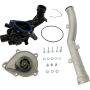 CRP PRODUCTS WPU0521 Rein Premium Quality Upgrade Water Pump Replacement Kit with Aluminum Water Pipe