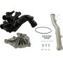 CRP PRODUCTS WPU0521 Rein Premium Quality Upgrade Water Pump Replacement Kit with Aluminum Water Pipe
