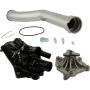 CRP PRODUCTS WPU0521 Rein Premium Quality Upgrade Water Pump Replacement Kit with Aluminum Water Pipe
