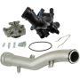 CRP PRODUCTS WPU0522 Rein Premium Quality Upgrade Water Pump Replacement Kit with Aluminum Water Pipe
