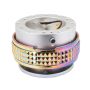 NRG Quick Release Kit - Pyramid Edition - Silver Body / Neochrome Pyramid Ring