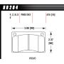 Hawk Performance HB204N.615 HP Plus Disc Brake Pad