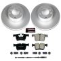 PowerStop CRK6743 Genuine Geomet Coated Rotor and Carbon-Fiber Ceramic Brake Pad Kit