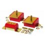 Prothane 1-1904 Jeep Motor & Trans Mount Kit - Red