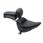 Mustang Motorcycle 79711 Mustang 00-15 Harley Softail Std Rear Tire Std Touring, Wide Touring Recessed Passenger Seat - Black