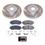 PowerStop SC7356 Semi-Coated Rotor and Low-Dust Ceramic Brake Pad Kit