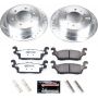 PowerStop K3067-36 Z36 Truck and SUV Carbon-Fiber Ceramic Brake Pad and Drilled & Slotted Rotor Kit