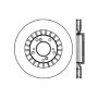 Stoptech 128.40048L 00-09 Honda S2000 Front Drilled Left Rotor