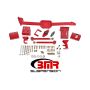 BMR Suspension WL005R BMR 05-14 S197 Mustang Body Mount Watts Link Rod End/Poly w/ Adj. Axle Clamps - Red