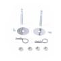 RACING POWER CO-PACKAGED RPCR4051 Chrome Steel Hair Pin H ood Set