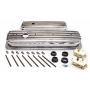 RACING POWER CO-PACKAGED RPCR6196 SBC Alum Finned Short Center Bolt V/C Polished