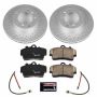 PowerStop CRK5162 Genuine Geomet Coated Rotor and Carbon-Fiber Ceramic Brake Pad Kit