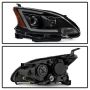 SPYDER 9042973 xTune 13-15 Nissan Sentra DRL LED Light Bar Proj Halogen Headlights - Blk Smoke (PRO-JH-NS13-LB-BSM)