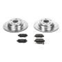 PowerStop K4605 Z23 Daily Driver Carbon-Fiber Ceramic Brake Pad and Drilled & Slotted Rotor Kit