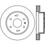 StopTech Power Slot 07-09 Cadillac Escalade / 05-09 Chevy Silverado Front Left Slotted CRYO Rotor