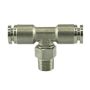 Turbosmart 1/8 NPT to TEE 1/4 Pushloc Stainless Steel