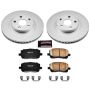 PowerStop CRK2316 Genuine Geomet Coated Rotor and Low-Dust Ceramic Brake Pad Kit