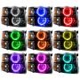 Oracle Lighting 7105-334 SMD Pre-Assembled Headlights, Black Bezel, ColorSHIFT(tm) - No Controller