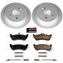 PowerStop CRK866 Genuine Geomet Coated Rotor and Carbon-Fiber Ceramic Brake Pad Kit