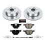 PowerStop K7429 Z23 Daily Driver Carbon-Fiber Ceramic Brake Pad and Drilled & Slotted Rotor Kit
