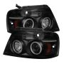 SPYDER 5078834 Projector Headlights - Version 2 - CCFL Halo - Black Smoke