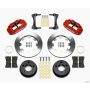 Wilwood 140-12576-R Narrow Superlite 4R Front Kit 12.19in Drilled Red 87-89 Jeep YJ