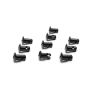 TRIPLE X RACE COMPONENTS TXRCH-4402-10-BLK Oval Head Button Alum Black .550 Long 10 Pack