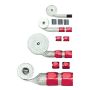 RACING POWER CO-PACKAGED RPCR6676 Red Braided Hose Sleevin g Kit