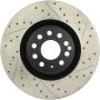 Stoptech 127.33112L 09 VW Passat CC / 06-09 Passat Slotted & Drilled Left Front Rotor
