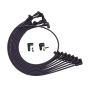 MOROSO MOR51025 Ultra Plug Wire Set SBC Over V/C Black