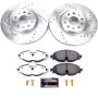 PowerStop K7082-26 Z26 Street Performance Ceramic Brake Pad and Drilled & Slotted Rotor Kit