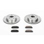 PowerStop K472 Z23 Daily Driver Carbon-Fiber Ceramic Brake Pad and Drilled & Slotted Rotor Kit