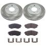 PowerStop SC9172 Semi-Coated Rotor and Low-Dust Ceramic Brake Pad Kit