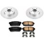 PowerStop CRK1169 Genuine Geomet Coated Rotor and Low-Dust Ceramic Brake Pad Kit
