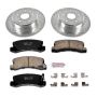 PowerStop K6784 Z23 Daily Driver Carbon-Fiber Ceramic Brake Pad and Drilled & Slotted Rotor Kit
